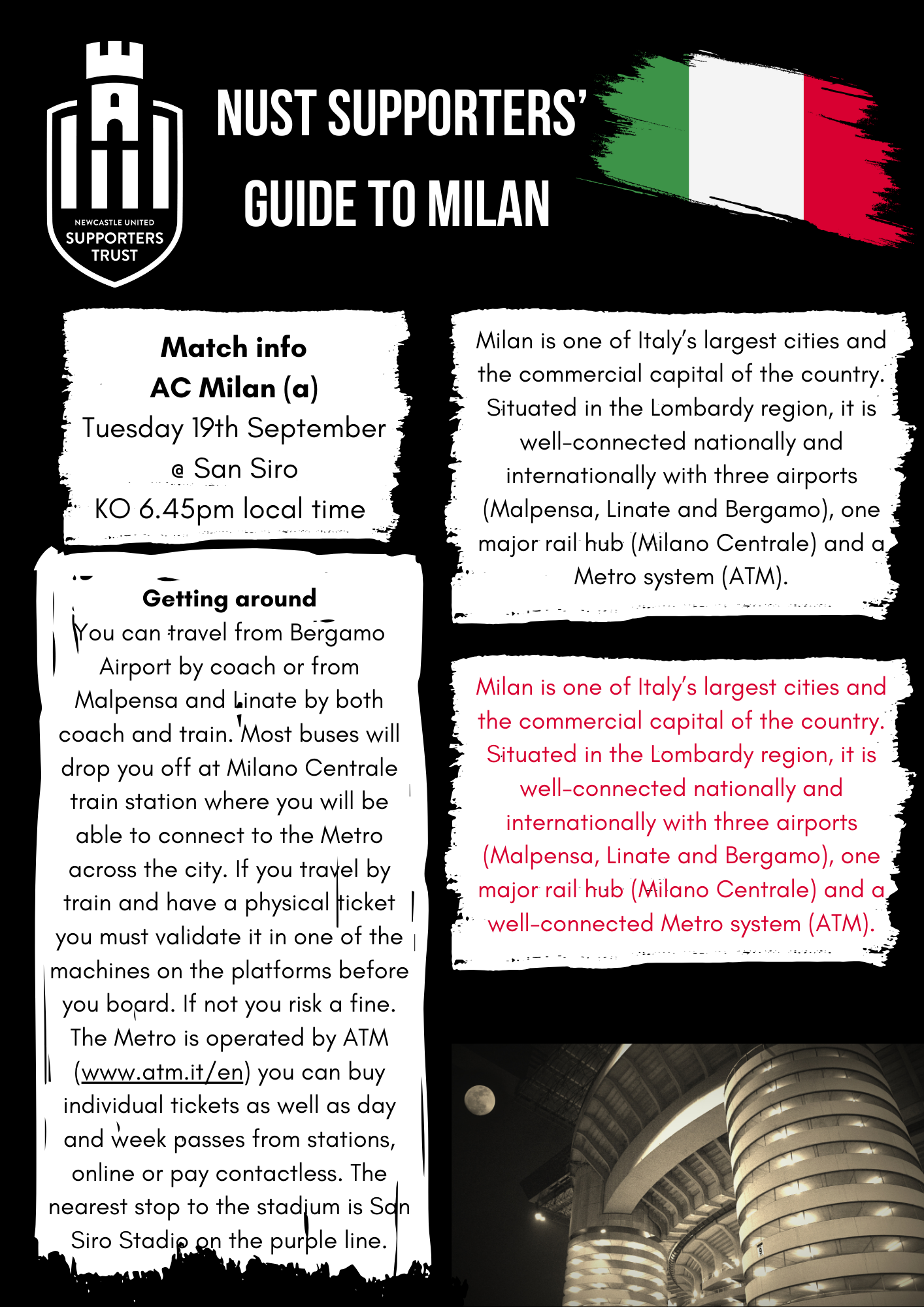Supporters Trust Guide to Milan Newcastle United Supporters Trust