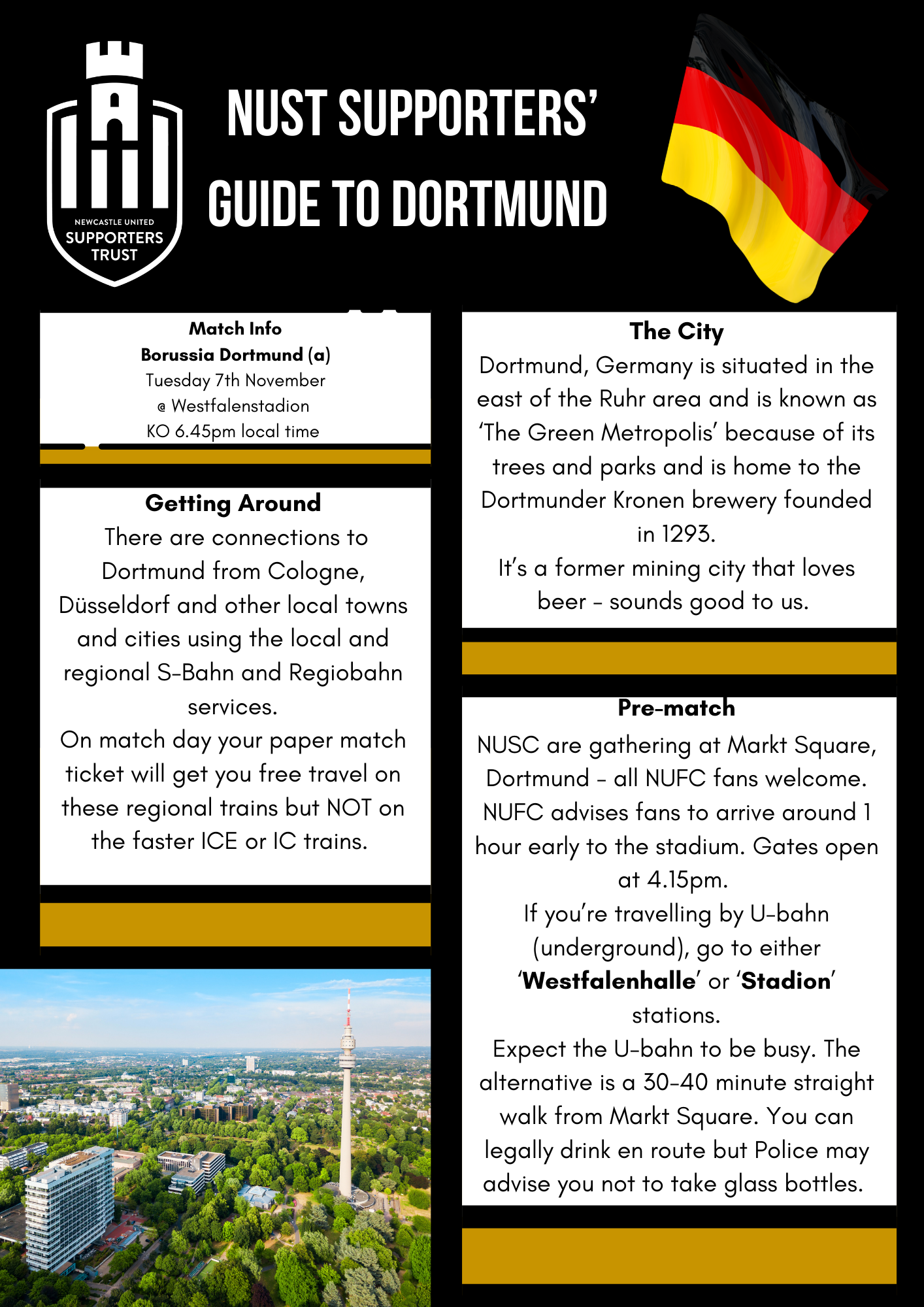 Supporters Trust Guide to Dortmund Newcastle United Supporters Trust